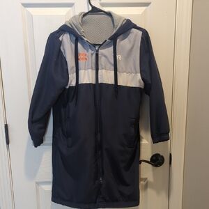 Kids Navy and Gray Hooded Jacket